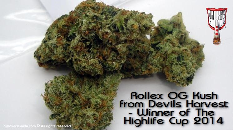 Rollex OG Kush from Devils Harvest - Winner of The Highlife Cup 2014